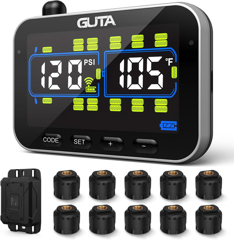 Load image into Gallery viewer, GUTA GT20 TPMS Tire Pressure Monitoring System with GS02 Cap Sensors Guta TPMS