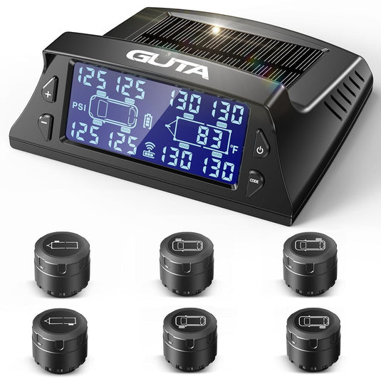 Solar Charging TPMS Tire Pressure Monitoring System | GT40 GUTA