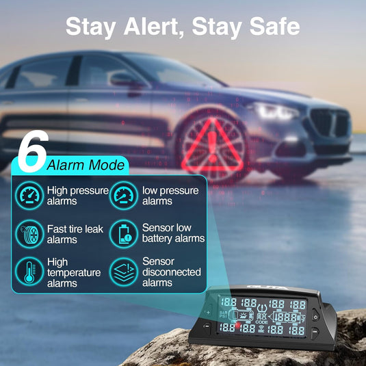 Solar Charging TPMS Tire Pressure Monitoring System | GT40 GUTA