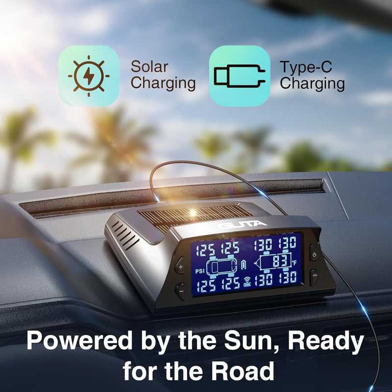Load image into Gallery viewer, Solar Charging TPMS Tire Pressure Monitoring System | GT40 GUTA