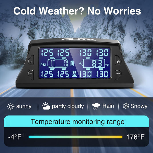 Solar Charging TPMS Tire Pressure Monitoring System | GT40 GUTA