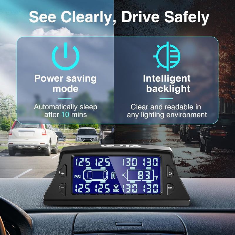 Load image into Gallery viewer, Solar Charging TPMS Tire Pressure Monitoring System | GT40 GUTA