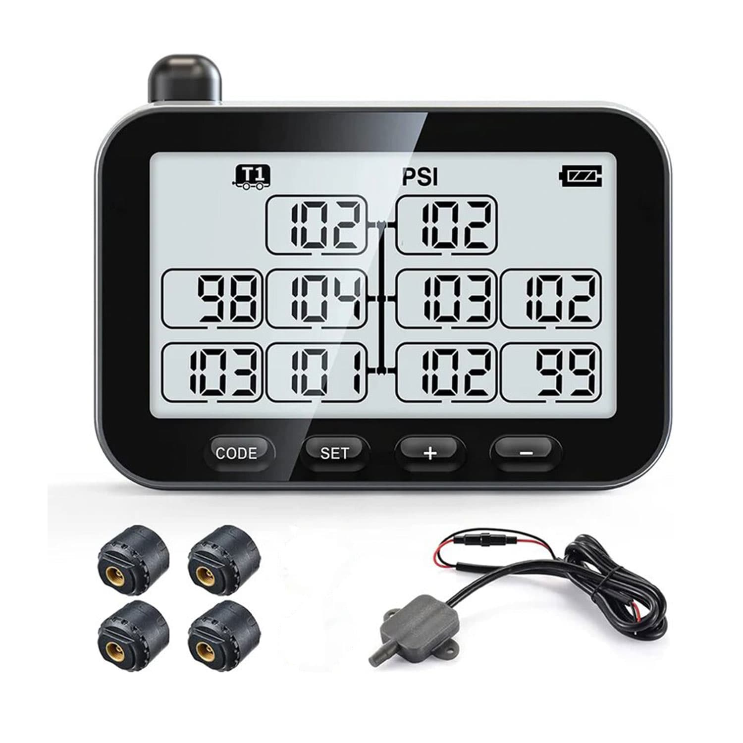 8001-EN Temperature Humidity Displaying Alarm Clock with Dual
