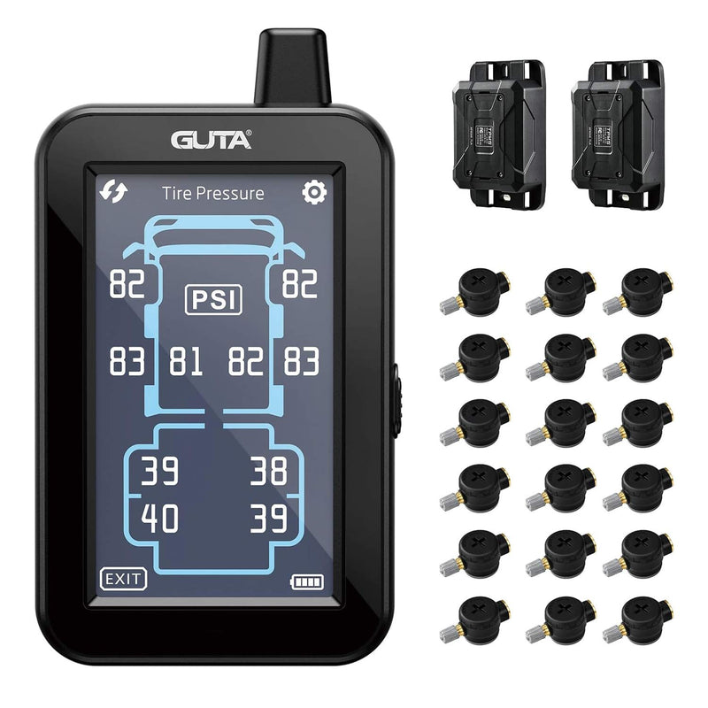 Laden Sie das Bild in Galerie -Viewer, GUTA GT80 TPMS Tire Pressure Monitoring System with GS03 Flow Thru Sensors GUTA
