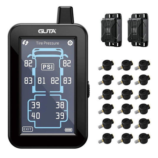 GUTA GT80 TPMS Tire Pressure Monitoring System with GS03 Flow Thru Sensors GUTA