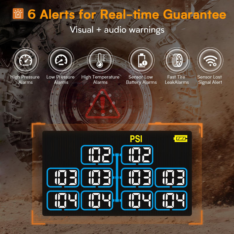 Laden Sie das Bild in Galerie -Viewer, GUTA GT30 TPMS Tire Pressure Monitoring System - Color Screen Guta TPMS
