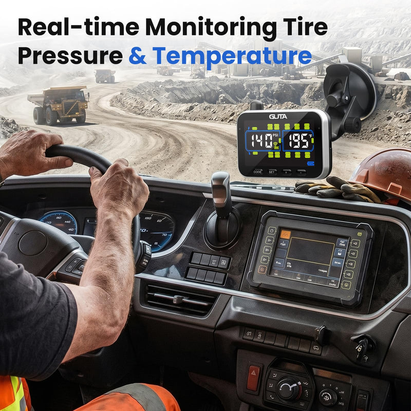 Chargez l'image dans la visionneuse de la galerie, GUTA GT20 TPMS Tire Pressure Monitoring System for Construction Vehicles Guta TPMS
