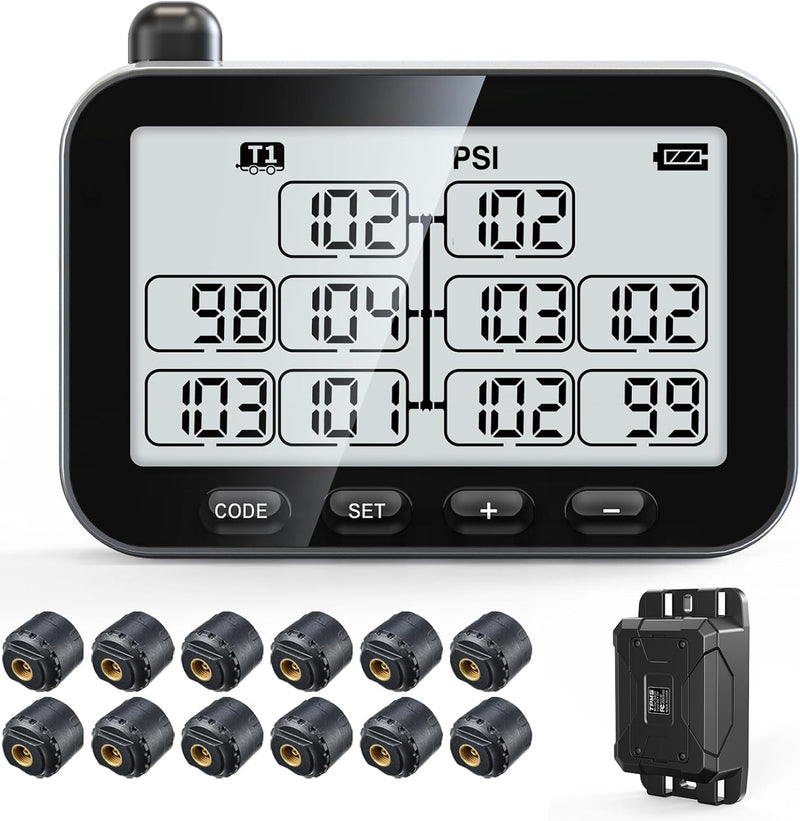 Load image into Gallery viewer, GUTA GT30 TPMS Tire Pressure Monitoring System - Gray Screen Version GUTA
