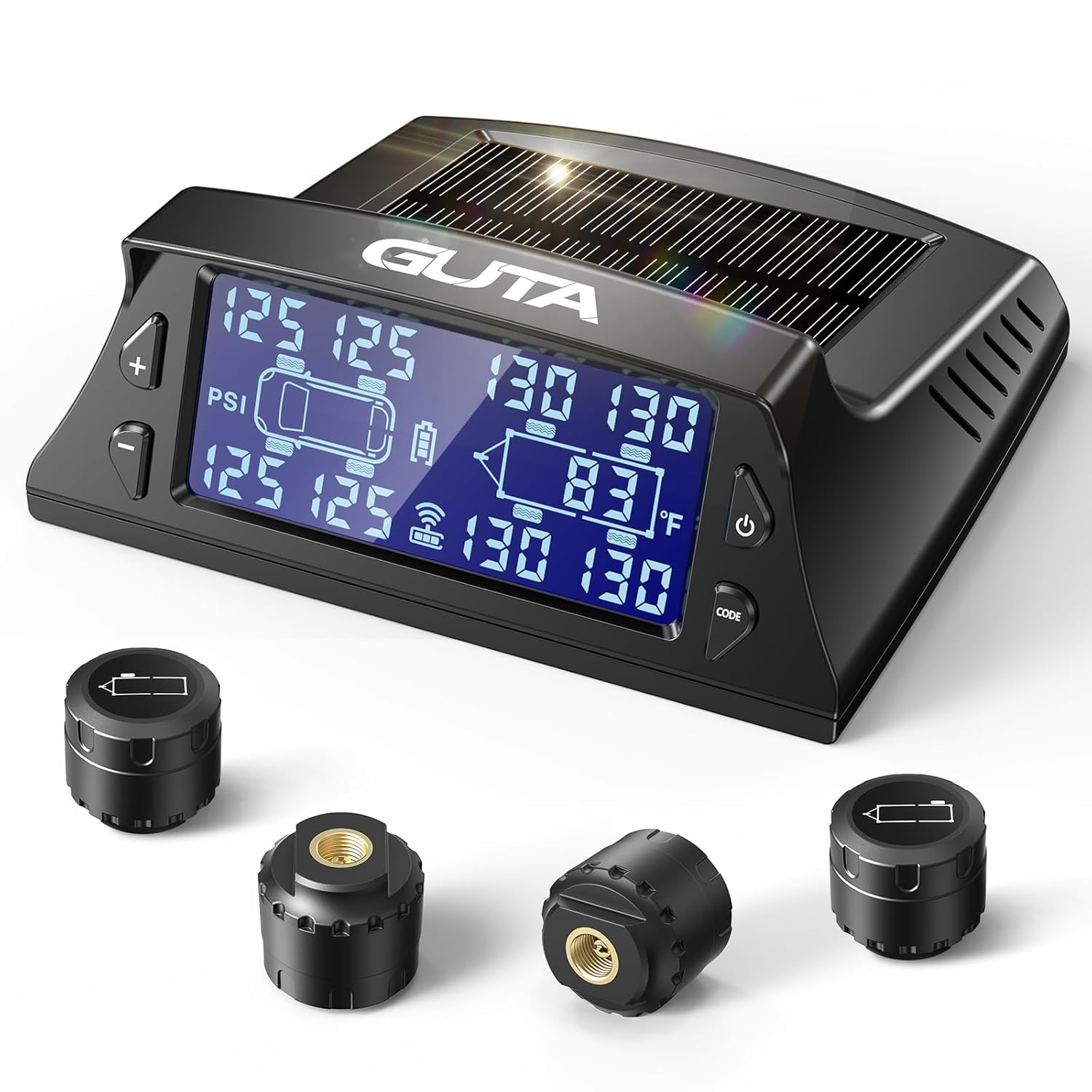 Solar Charging TPMS Tire Pressure Monitoring System | GT40 GUTA