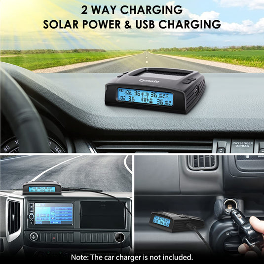 Tymate Tire Pressure Monitoring System with Solar Charge Tymate