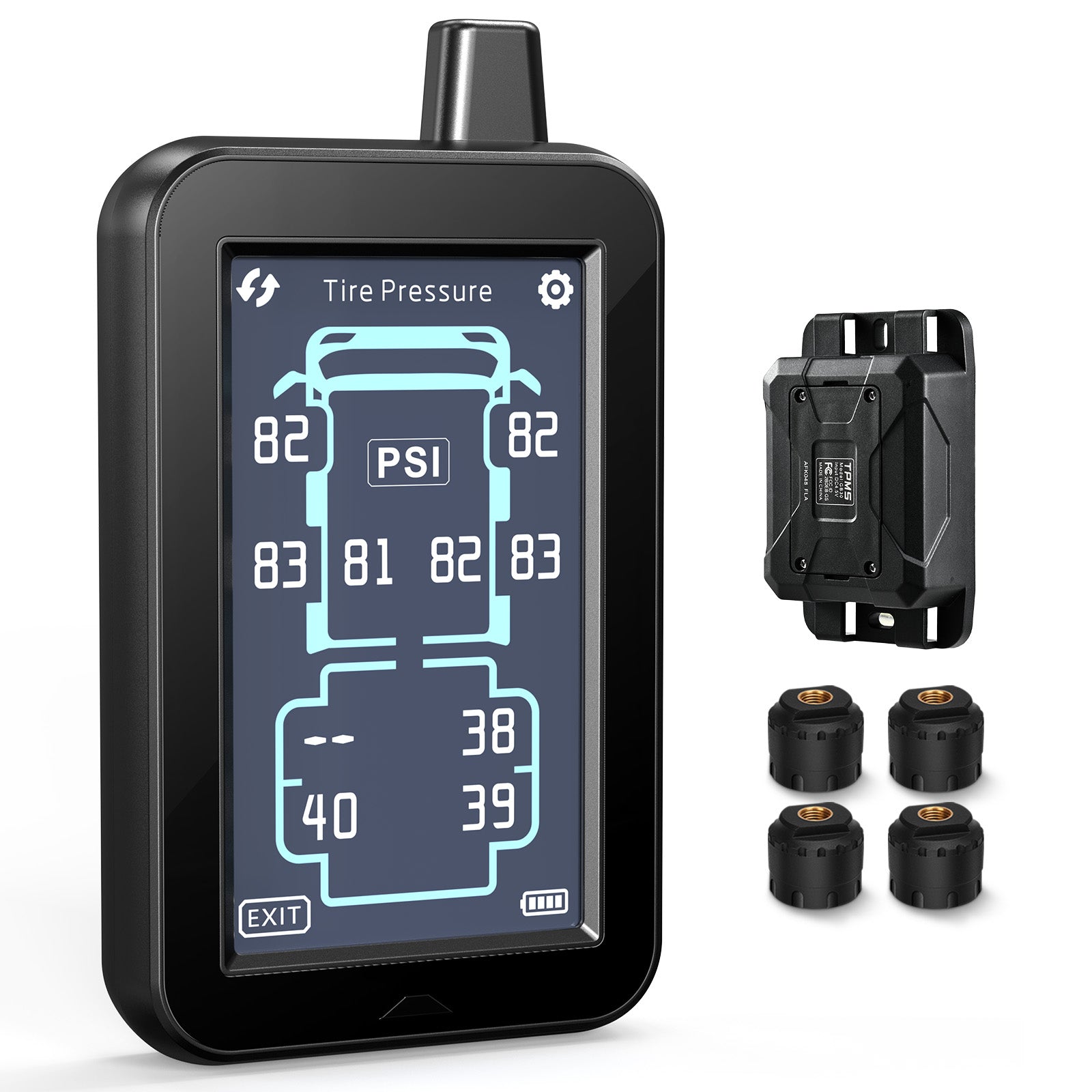 GUTA GT80 TPMS Tire Pressure Monitoring System with GS02 Cap Sensors GUTA