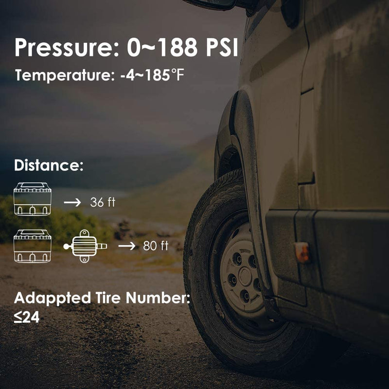 Load image into Gallery viewer, RV Tire Pressure Monitoring System GUTA GT107-1 Pressure y temperature

