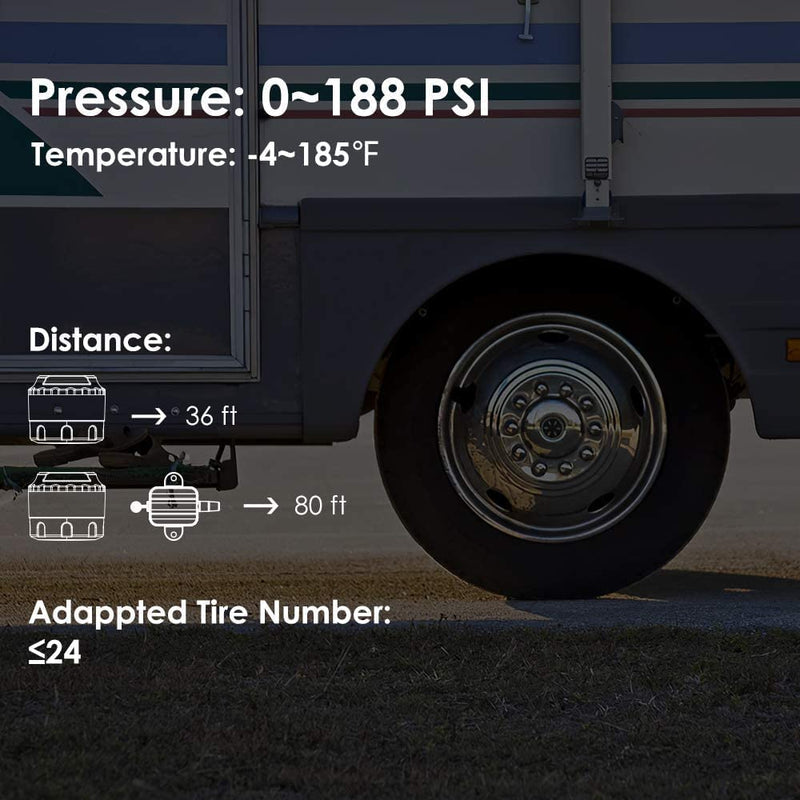 Load image into Gallery viewer, RV Tire Pressure Monitoring System GUTA GT107-1 Pressure and temperature

