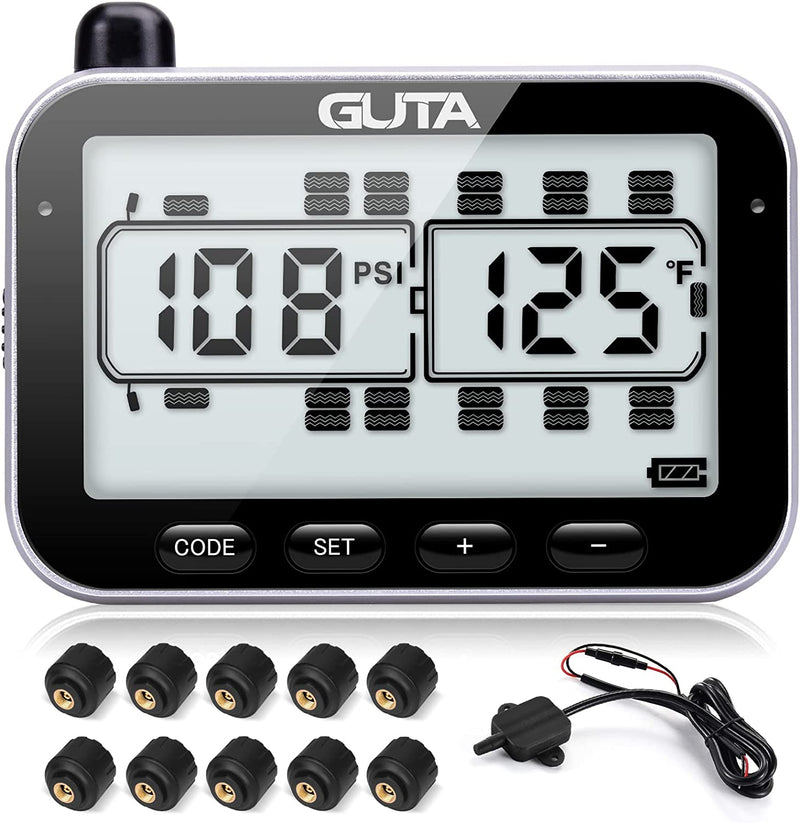 Load image into Gallery viewer, RV Tire Pressure Monitoring System GUTA 10 sensors GT107-1 
