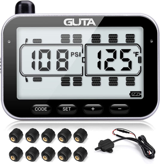 RV Tire Pressure Monitoring System GUTA 10 sensors GT107-1 