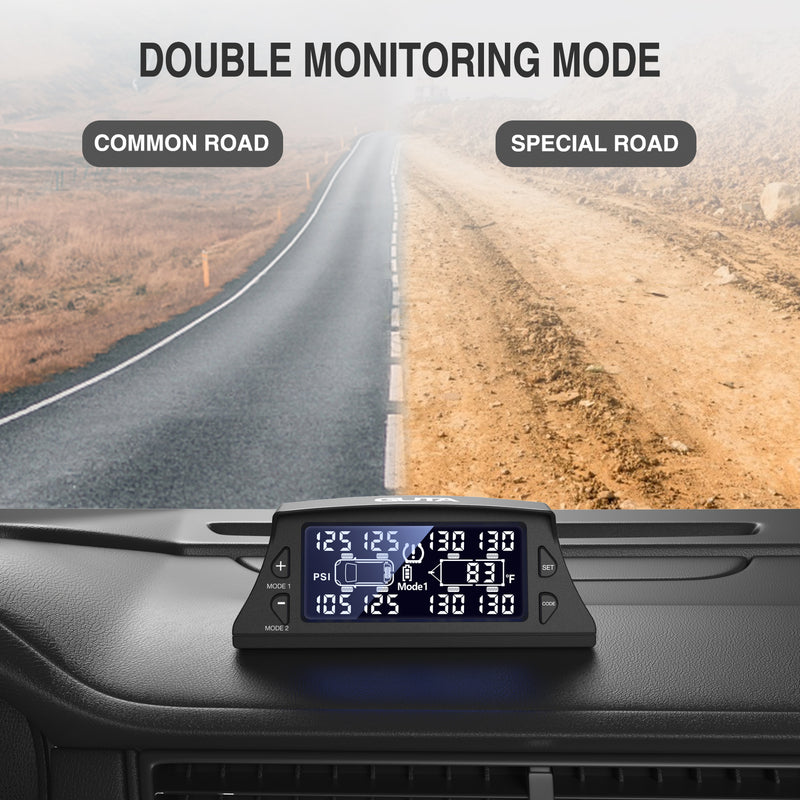 Load image into Gallery viewer, Solar Charging Tire Pressure Monitoring System GUTA M20 double monitoring mode
