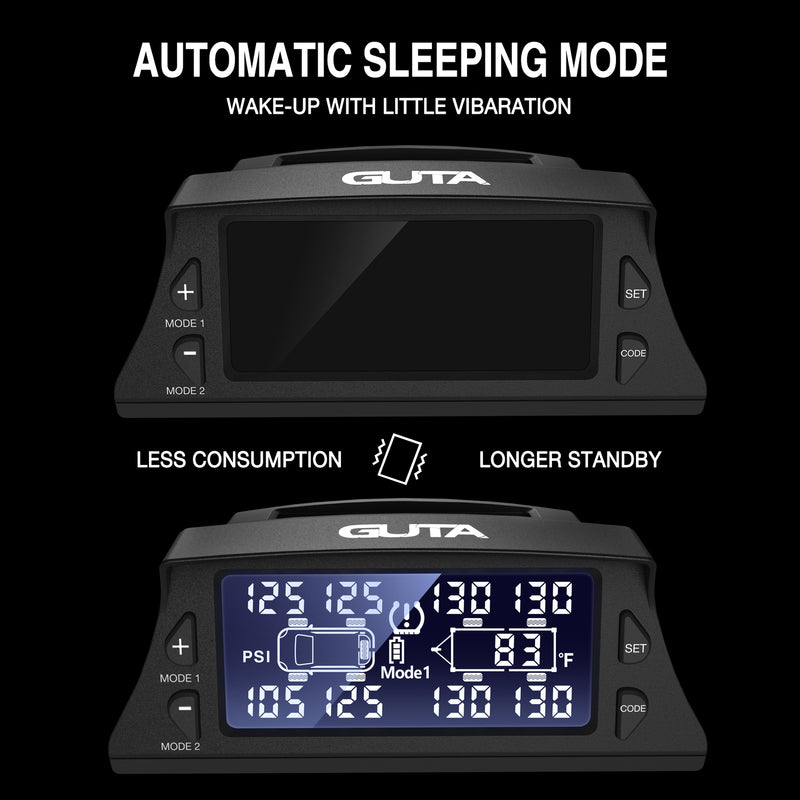 Load image into Gallery viewer, Solar Charging Tire Pressure Monitoring System GUTA M20 automatic sleeping mode
