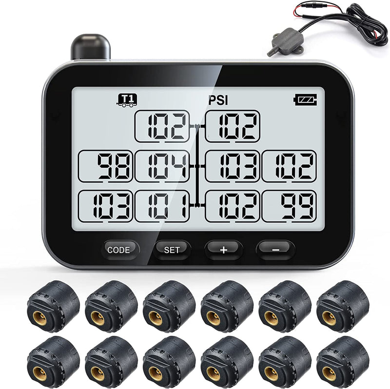 Load image into Gallery viewer, Trailer Tire Pressure Monitoring System GUTA 12 sensors GT107-2
